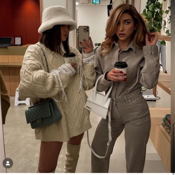 Zara TRF Long Denim Jumpsuit - Picture 8 of 16